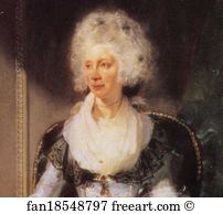 Queen Charlotte Detail Art Print - Queen Charlotte. Detail