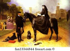 Osborne Art Print - Queen Victoria At Osborne House