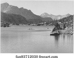 1936 Photographs Of National Parks And Monuments Art Print - Rac Lake, Kings River Canyon (Proposed As A National Park), California, 1936. Photographs Of National Parks And Monuments, Compiled 1941 - 1942, Documenting The Period Ca. 1933 - 1942.