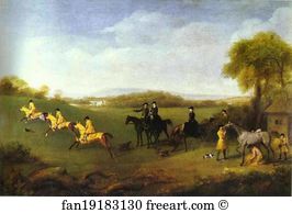 Belonging Art Print - Racehorses Belonging To The Duke Of Richmond Exercising At Goodwood