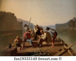 Cards Art Print - Raftsmen Playing Cards