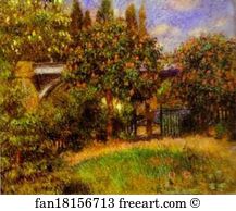 Chatou Art Print - Railway Bridge At Chatou