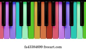 darbey colorful music keys
