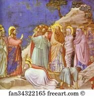 Raising Art Print - Raising Of Lasarus