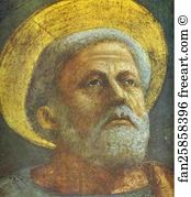 1425 1485 Fresco Brancacci Chapel Art Print - Raising Of The Son Of Theophilus. Detail