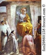 1425 1485 Fresco Brancacci Chapel Art Print - Raising Of The Son Of Theophilus. Detail