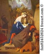 Fornarina Art Print - Raphael And Fornarina