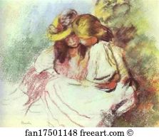 Child Art Print - Reading Children