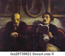 1857 Art Print - Reading Of A Poem