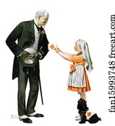 Suit Art Print - Red Cross Volunteer