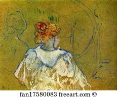 Haired Art Print - Red-Haired Woman In A Peignoir