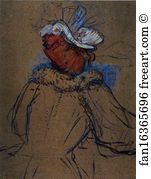 78 Art Print - Red Haired Woman Seen From Behind