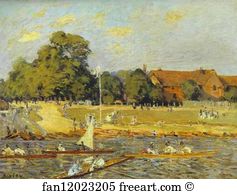 Hampton Art Print - Regatta At Hampton Court