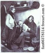Lithography Art Print - Remembrances Of St. Pelagie. (Souvenir De Ste Pélagie)