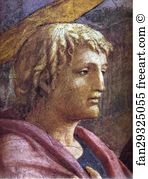 Santa Maria Del Carmine Art Print - Rendering Of The Tribute Money. Detail