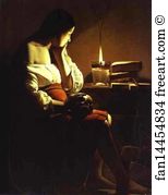 Flickering Art Print - Repenting Magdalene