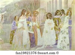1905 Watercolor The Tretyakov Gallery Art Print - Requiem