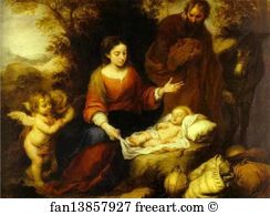 The Rest On The Flight Into Egypt Art Print - Rest On The Flight Into Egypt