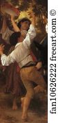 Cummer Art Print - Return From The Harvest. Detail