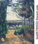 Paul Cezanne Art Print - Road Leading To The Lake