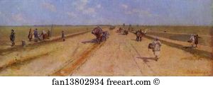 1887 Oil On Canvas The Tretyakov Gallery Art Print - Road
