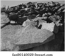Rocks Art Print - Rock Formation, "moraine, Rocky Mountain National Park, " Colorado. Photographs Of National Parks And Monuments, Compiled 1941 - 1942, Documenting The Period Ca. 1933 - 1942.