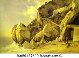 Belonging Art Print - Rocks In Amalfi