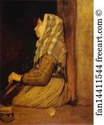 Roman Art Print - Roman Beggar Woman
