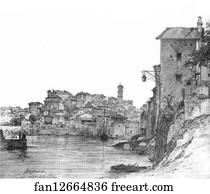 1835 Art Print - Rome In The Morning