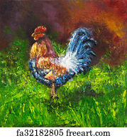 Free Rooster Art Prints and Artworks | FreeArt