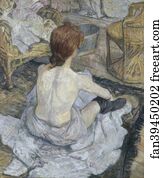 Toilette Art Print - Rousse, Dit Aussi La Toilette