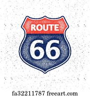 Free art print of Historic Route 66 Road Sign. Route 66 road sign in ...