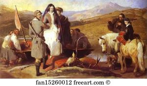 Sir Edwin Landseer Art Print - Royal Sports On Hill And Loch