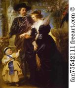 Fourment Art Print - Rubens, His Wife Helena Fourment, And Their Son Peter Paul
