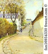 Formerly Art Print - Rue De La Princesse, Louveciennes (Formerly Street In Ville D'avray)