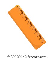 free art print of ruler decimeter scale vector school yellow ruler with decimeter measurement freeart fa70678282