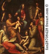 Pala Art Print - Sacra Conversazione (Pala Pucci)