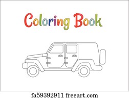 Free Art Print Of Safari Wrangler Coloring Pages For Kids Vector Illustration Eps 10