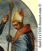 And The Princess Art Print - Saint George, Saint Louis, And The Princess. Detail