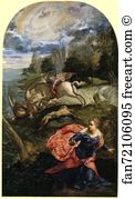 The Princess And The Dragon Art Print - Saint George, The Princess And The Dragon