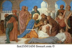 Cars Art Print - Saint Louis Caring For The Plague Victims