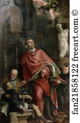 1587 Art Print - Saint Pantaleon Healing A Child
