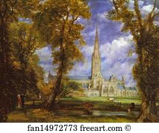 Salisbury Art Print - Salisbury Cathedral From The Bishop's Grounds