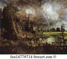 Salisbury Art Print - Salisbury Cathedral, From The Meadows