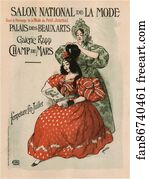 Auguste Roedel Art Print - Salon De La Mode