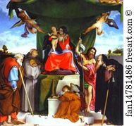 Lorenzo Art Print - San Bernandino Altarpiece