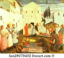 Cosmas Art Print - San Marco Altarpiece: Burial Of Cosmas And Damian