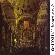Giovanni Antonio Canale Art Print - San Marco: The Interior