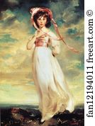 Est Art Print - Sarah Barrett Moulton ('pinkie') (1783-95)