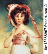 Pinkie Art Print - Sarah Barrett Moulton ('pinkie') (1783-95). Detail